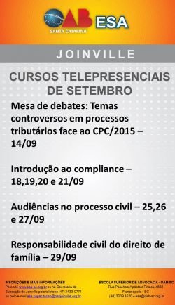 Cursos telepresenciais de setembro 