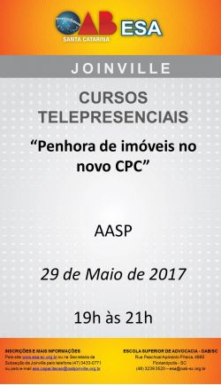 Curso telepresencial:Penhora de Im�veis no Novo CPC 