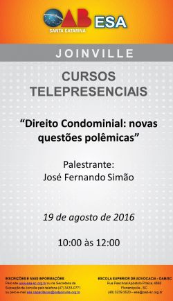 Curso telepresencial: Direito condominal 