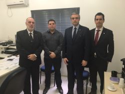 Presid�ncia e Comiss�es participam de reuni�o institucional com a dire��o do Pres�dio Regional de Joinville