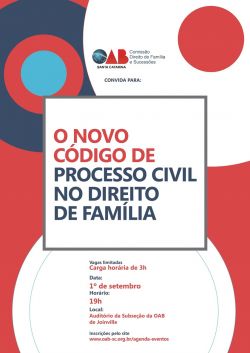 Palestra: O Novo C�digo de Processo Civil no Direito de Fam�lia 