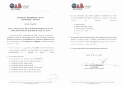 OAB Joinville lan�a Edital para composi��o de Conselhos Municipais