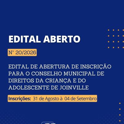 Edital Aberto: Inscri��es para Representante da OAB Joinville no Conselho Municipal dos Direitos da Crian�a e do Adolescente