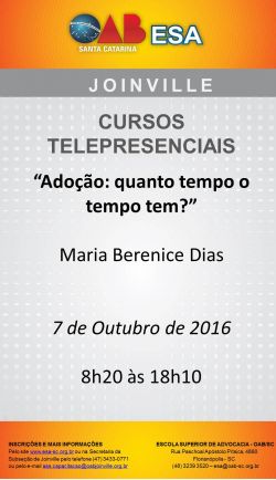 Curso telepresencial: Ado��o: quanto tempo o tempo tem?