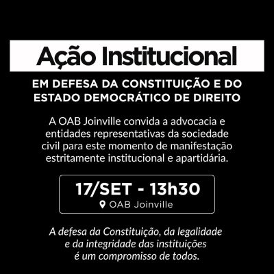 OAB Joinville promove a��o institucional 