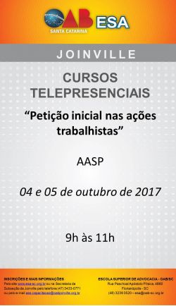 Curso telepresencial - Peti��o inicial nas a��es trabalhistas