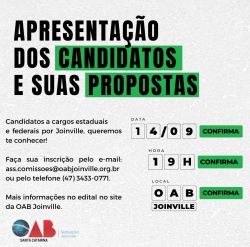 Apresenta��o dos candidatos e suas propostas
