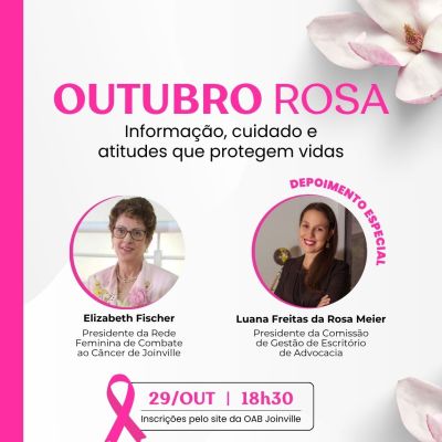 Palestra: Outubro Rosa - Informa��o, cuidado e atitudes que protegem vidas
