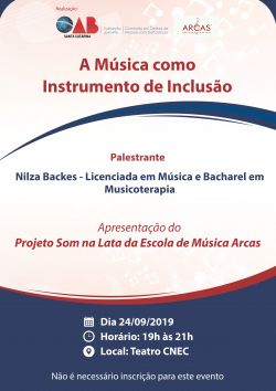 Evento: M�sica como Instrumento de Inclus�o