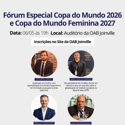 F�rum Especial: Esporte, Neg�cios e os Impactos das Copas de 2026 e 2027