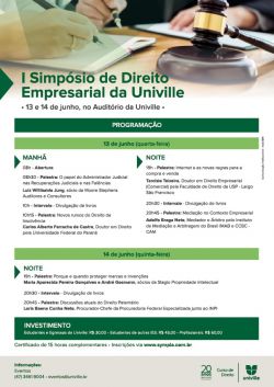 I Simp�sio de Direito Empresarial da Univille