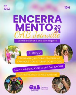 Encerramento 2024 da OAB Joinville 