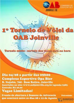 1� Torneio de V�lei da OAB Joinville 