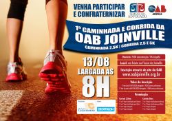 OAB Joinville promove sua 1� Caminhada e Corrida