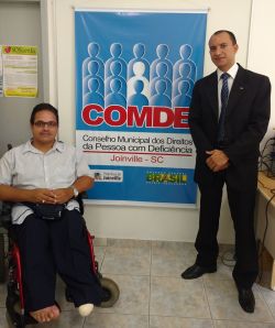 Comiss�o da Cidadania participa de reuni�o do Conselho Municipal dos Direitos da Pessoa com Defici�ncia (COMDE)