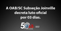 OAB Joinville decreta luto por 03 dias