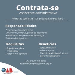 Estamos contratando!