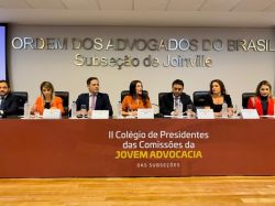 OAB Joinville recebe 2� Col�gio de Presidentes das Comiss�es da Jovem Advocacia das Subse��es