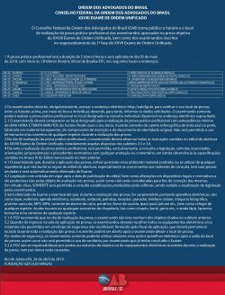 2� Fase XXVIII Exame de Ordem Unificado - Locais de Prova