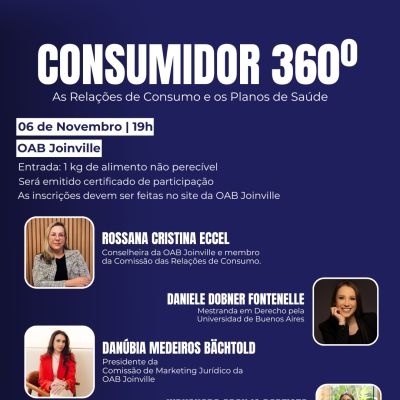 OAB Joinville receber� palestra sobre Direito do Consumidor com o tema "Consumidor 360�"