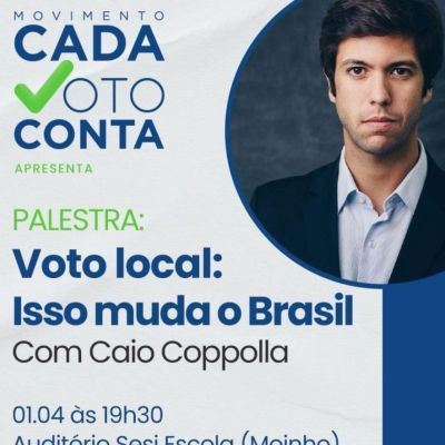  Caio Coppolla apresenta palestra in�dita sobre a relev�ncia do voto local