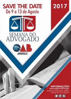 Salve a data: Semana do Advogado 2017