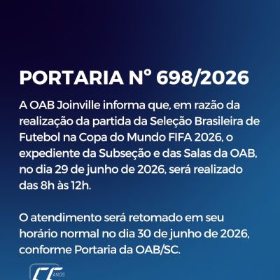 PORTARIA N� 698/2026   