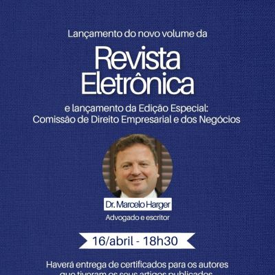 Lan�amento do novo volume da Revista Eletr�nica