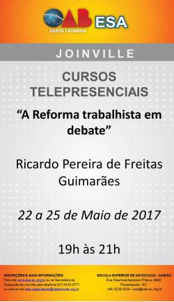 Curso telepresencial: A Reforma Trabalhista em Debate 