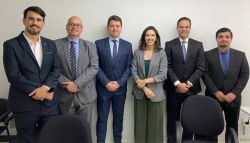 OAB Joinville realiza visita institucional ao F�rum da Comarca de Itapo�