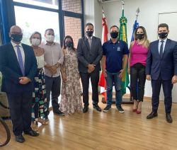  OAB Joinville realiza visita institucional � Prefeitura 