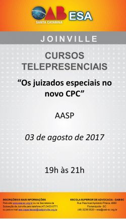 Curso telepresencial: Os juizados especiais no CPC