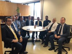 Reuni�o com o diretor do foro da Justi�a do Trabalho de Joinville, Dr. Antonio Silva do Rego Barros