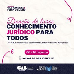 Campanha de doa��o e arrecada��o de livros jur�dicos para a Feira do Livro