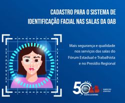 Instru��es de uso para o controle de acesso com reconhecimento facial nas salas da OAB nos F�runs Joinvilenses e no Pres�dio Regional