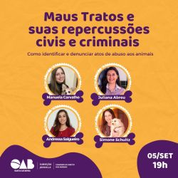 Maus Tratos e suas repercuss�es civis e criminais - como identificar e denunciar atos de abuso aos animais