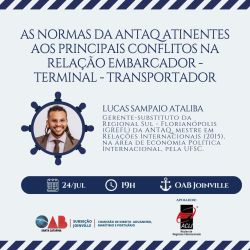 Reuni�o aberta: Comiss�o de Direito Aduaneiro, Mar�timo e Portu�rio 