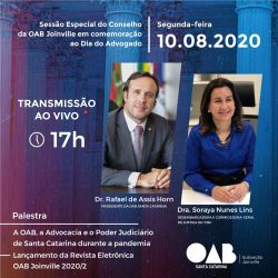 OAB Joinville far� Sess�o Especial do Conselho nesta segunda-feira (10)
