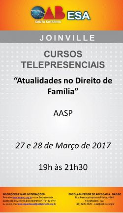 Curso telepresencial: Atualidades no Direito de Fam�lia 