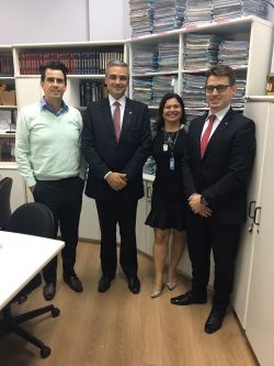 Visita institucional � 5� Vara C�vel de Joinville 