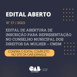 Edital aberto: Inscri��o para representa��o no Conselho Municipal dos Direitos da Mulher - CMDM
