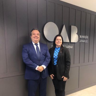 OAB Joinville recebe visita institucional do Juiz Diretor do Foro