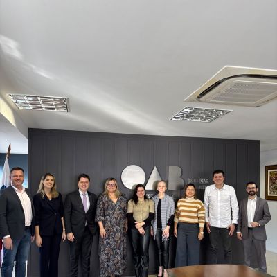OAB Joinville realiza reuni�o institucional com coordenadores dos cursos de Direito de Joinville