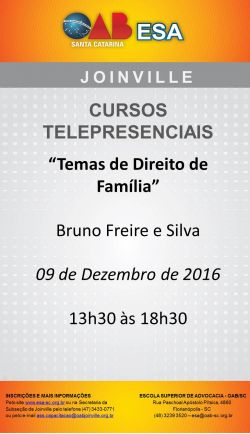 Curso telepresencial: Temas de Direito de Fam�lia 