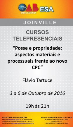 Cursos telepresenciais: Posse e propriedade 