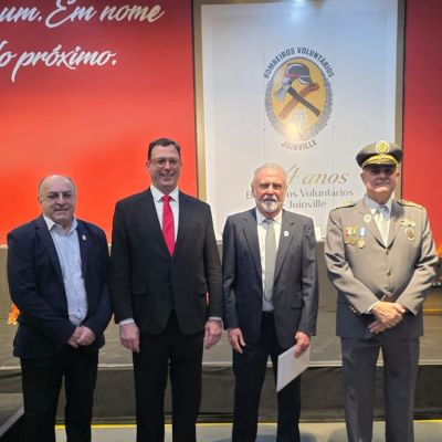 OAB Joinville participa da solenidade pelos 134 anos dos Bombeiros Volunt�rios de Joinville