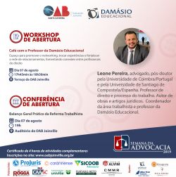 Confer�ncia e Workshop de abertura da Semana da Advocacia 2019