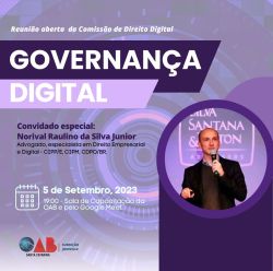 Reuni�o mensal aberta da Comiss�o de Direito Digital: Governan�a Digital