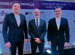 Diretoria da OAB Joinville participa da posse do novo presidente da CDL Joinville