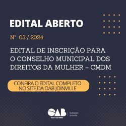 Edital aberto: Inscri��o para o Conselho Municipal dos Direitos da Mulher � CMDM